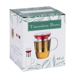 Table Passion Mug Infuseur 43 Cl En Verre Multicolore -Boutique Cristal d'Arques mug infuseur 43 cl en verre multicolore 2