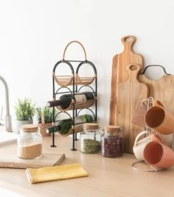 Maisons Du Monde Mugs En Grès Multicolore (x4) Et Support En Métal -Boutique Cristal d'Arques mugs en gres multicolore x4 et support en metal 1000 0 13 205054 3
