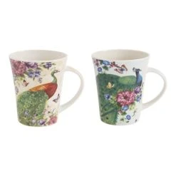 Trend'up Mugs Paon 39 Cl (1 Modèle Aléatoire) En Porcelaine Décoré