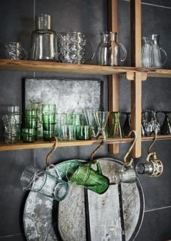 Madam Stoltz Petit Verre à Eau En Verre Vert -Boutique Cristal d'Arques petit verre a eau en verre vert 1