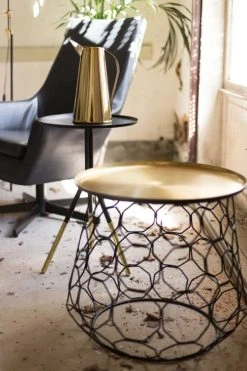 Dutchbone Pichet Décoratif En Laiton Doré -Boutique Cristal d'Arques pichet decoratif en laiton dore 2