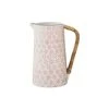 Bloomingville Pichet En Grès Rose -Boutique Cristal d'Arques pichet en gres rose