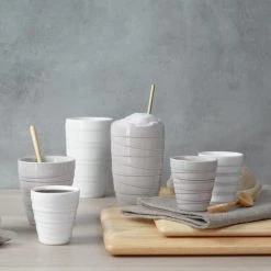 ASA SELECTION Set De 2 Tasses En Porcelaine Grise 0,08l -Boutique Cristal d'Arques set de 2 tasses en porcelaine grise 0 08l 2