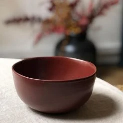 Maison Tilleul Set De 4 Bols Céramique Rouge -Boutique Cristal d'Arques set de 4 bols ceramique rouge 3