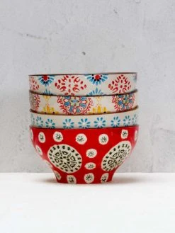 Chehoma Set De 4 Bols En Céramique Multicolore -Boutique Cristal d'Arques set de 4 bols en ceramique multicolore 1