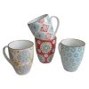 Chehoma Set De 4 Mugs En Céramique Multicolore -Boutique Cristal d'Arques set de 4 mugs en ceramique multicolore
