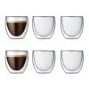 Bodum Set De 6 Gobelets Double Paroi 8 Cl En Verre Transparent -Boutique Cristal d'Arques set de 6 gobelets double paroi 8 cl en verre transparent