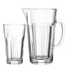 Leonardo Set De 6 Verres Et Pichet Assortis En Verre Transparent -Boutique Cristal d'Arques set de 6 verres et pichet assortis en verre transparent