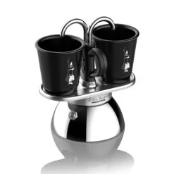 Bialetti Set Mini Induction 2 Tasses En Aluminium Noir