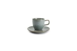 Salt & Pepper Tasse 20cl Et Soucoupe 14,5cm Lagune - Lot De 4