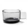 Serax Tasse à Capuccino En Verre Fumé Gris D9cm -Boutique Cristal d'Arques tasse a capuccino en verre fume gris d9cm