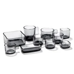 Serax Tasse à Expresso En Verre Fumé Gris D6,5cm -Boutique Cristal d'Arques tasse a expresso en verre fume gris d6 5cm 2