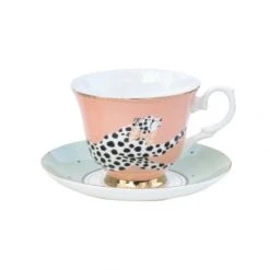 Yvonne Ellen Tasse à Thé Et Soucoupe En Porcelaine éléphant -Boutique Cristal d'Arques tasse a the et soucoupe en porcelaine guepard guepard 2