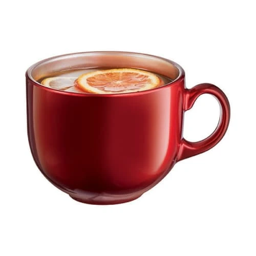 Luminarc Tasse à Thé Rouge 50cl 4 Luminarc Tasse à Thé Rouge 50cl – Image 2