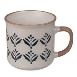 Out Of The Blue Tasse Blanche En Céramique Motif Carreaux -Boutique Cristal d'Arques tasse blanche en ceramique motif floral floral