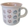 ITEM International Tasse Blanche Et Beige En Grès Motif Fleurs 2 ITEM International Tasse Blanche Et Beige En Grès Motif Fleurs -Boutique Cristal d'Arques tasse blanche et beige en gres motif fleurs