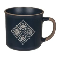 Out Of The Blue Tasse En Céramique Bleue Motif Floral -Boutique Cristal d'Arques tasse en ceramique bleue motif carreaux carreaux