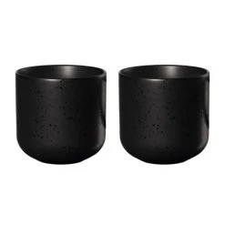 ASA SELECTION Tasse En Céramique Coppa Kuro 0,2L - Lot De 2