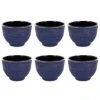Aromandise Tasse En Fonte De Chine Bleu Et Bronze 15cl - Lot De 6 -Boutique Cristal d'Arques tasse en fonte de chine bleu et bronze 15cl lot de 6