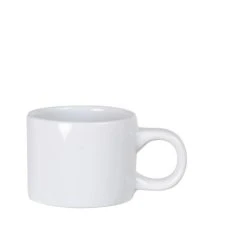 Maisons Du Monde Tasse En Grès Blanc - Lot De 2