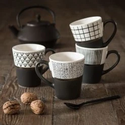 Maisons Du Monde Tasse En Grès Blanc Et Noir Motifs à Rayures - Lot De 3 7 Maisons Du Monde Tasse En Grès Blanc Et Noir Motifs à Rayures - Lot De 3 -Boutique Cristal d'Arques tasse en gres blanc et noir motifs a rayures 1000 14 36 173261 2