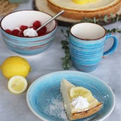 Kare Design Tasse En Grès Bleu - Lot De 4 -Boutique Cristal d'Arques tasse en gres bleu lot de 4 2