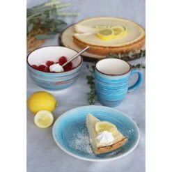 Kare Design Tasse En Grès Bleu - Lot De 4 -Boutique Cristal d'Arques tasse en gres bleu lot de 4 3