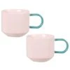 Maisons Du Monde Tasse En Grès Rose Et Bleue - Lot De 2 -Boutique Cristal d'Arques tasse en gres rose et bleue 1000 3 6 228007 2