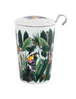 Eigeinart Tasse En Porcelaine Ă Double Paroi Avec Infuseur