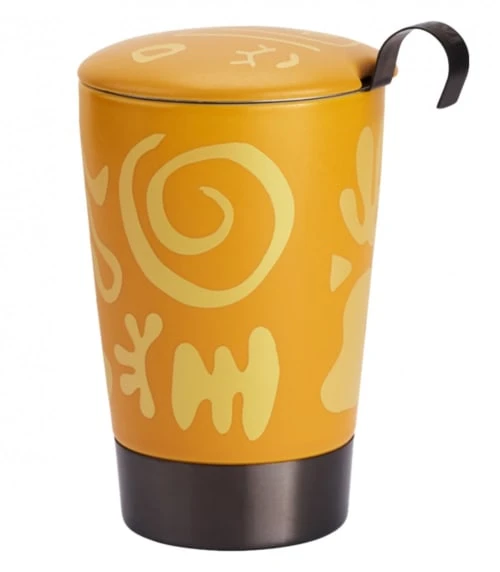 Eigeinart Tasse En Porcelaine à Double Paroi Avec Infuseur Opéra Jaune 3 Eigeinart Tasse En Porcelaine à Double Paroi Avec Infuseur Opéra Jaune