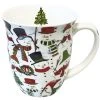 AMBIENTE Tasse En Porcelaine Fine Bonhommes De Neige -Boutique Cristal d'Arques tasse en porcelaine fine bonhommes de neige