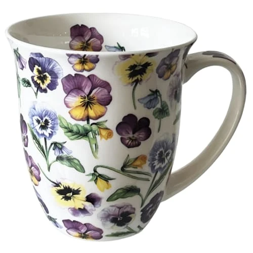 AMBIENTE Tasse En Porcelaine Fine Pensées 3 AMBIENTE Tasse En Porcelaine Fine Pensées