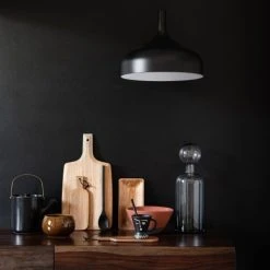 Maisons Du Monde Tasse En Porcelaine Noir Mat Imprimé Blanc - Lot De 2 -Boutique Cristal d'Arques tasse en porcelaine noir mat imprime blanc 1000 8 38 208564 3