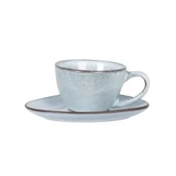 Maisons Du Monde Tasse Et Soucoupe En Grès Bleu Gris - Lot De 2 -Boutique Cristal d'Arques tasse et soucoupe en gres bleu gris 1000 3 20 216787 1