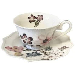 AMBIENTE Tasse Et Soucoupe En Porcelaine Fine 22cl