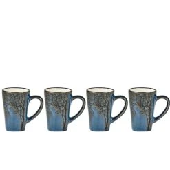 Villa Collection Tasse Expresso En Argile Bleu Nuit - Lot De 4