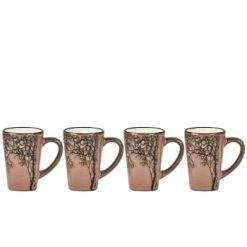 Villa Collection Tasse Expresso En Argile Bleu Nuit - Lot De 4 -Boutique Cristal d'Arques tasse expresso en argile rose fonce lot de 4 kitchen