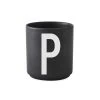 Tasse Noire Design Letters Porcelaine Noir -Boutique Cristal d'Arques tasse noire design letters porcelaine noir 6