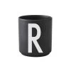 Tasse Noire Design Letters Porcelaine Noir -Boutique Cristal d'Arques tasse noire design letters porcelaine noir 66