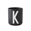 Tasse Noire Design Letters Porcelaine Noir -Boutique Cristal d'Arques tasse noire design letters porcelaine noir 96