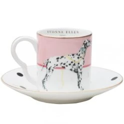 Yvonne Ellen Tasses à Café Et Soucoupe En Porcelaine Zèbre - Lot De 2 -Boutique Cristal d'Arques tasses a cafe et soucoupe en porcelaine zebre lot de 2 3