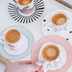 Yvonne Ellen Tasses à Café Et Soucoupe En Porcelaine Zèbre - Lot De 2 -Boutique Cristal d'Arques tasses a cafe et soucoupe en porcelaine zebre lot de 2 4