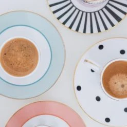 Yvonne Ellen Tasses à Café Et Soucoupe En Porcelaine Zèbre - Lot De 2 -Boutique Cristal d'Arques tasses a cafe et soucoupe en porcelaine zebre lot de 2 5