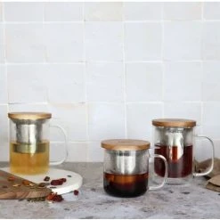 OGO Living Tisanière En Verre Borosilicate 450 Ml -Boutique Cristal d'Arques tisaniere en verre borosilicate 450 ml 5