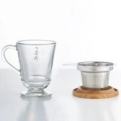 La Rochère Tisanière En Verre Transparent -Boutique Cristal d'Arques tisaniere en verre transparent 2
