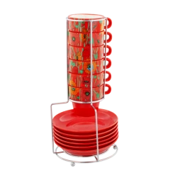 Pylones Tour De Tasses Espresso Porcelaine 100ml