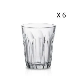 Duralex Verre à Eau à Facettes 16cl En Verre Trempé Résistant Transparent