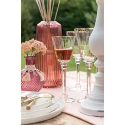 Wadiga Verre à Eau En Verre Transparent Et Liseré Doré 40cl -Boutique Cristal d'Arques verre a eau en verre transparent et lisere dore 40cl 3