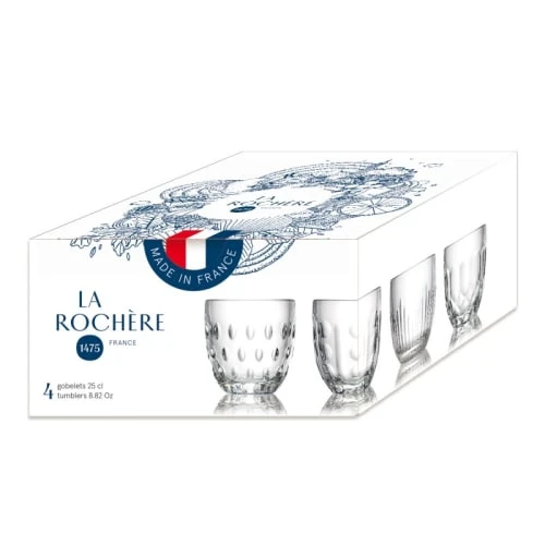 La Rochère Verre à Eau En Verre Transparent-l'unité- Set De 4 7 La Rochère Verre à Eau En Verre Transparent-l'unité- Set De 4 – Image 5