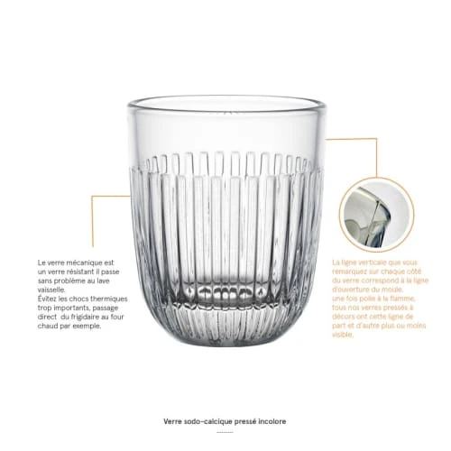 La Rochère Verre à Eau En Verre Transparent - Lot De 6 6 La Rochère Verre à Eau En Verre Transparent - Lot De 6 – Image 4